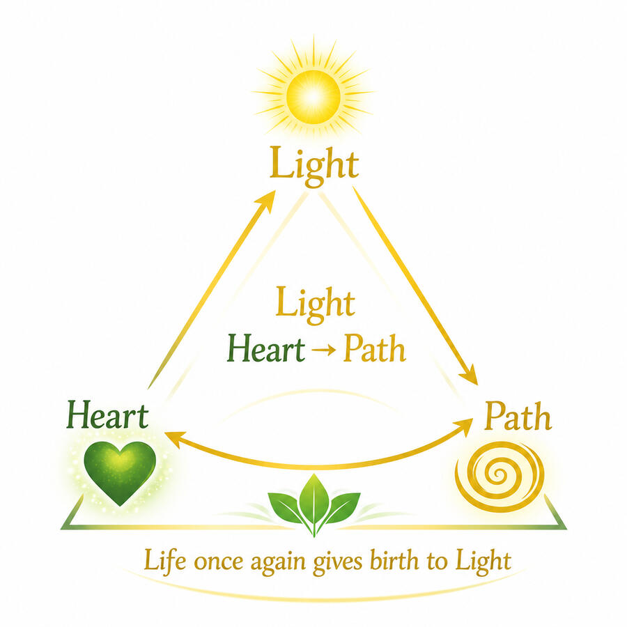 The Cycle of Light, Heart, and the ITERHELP Path